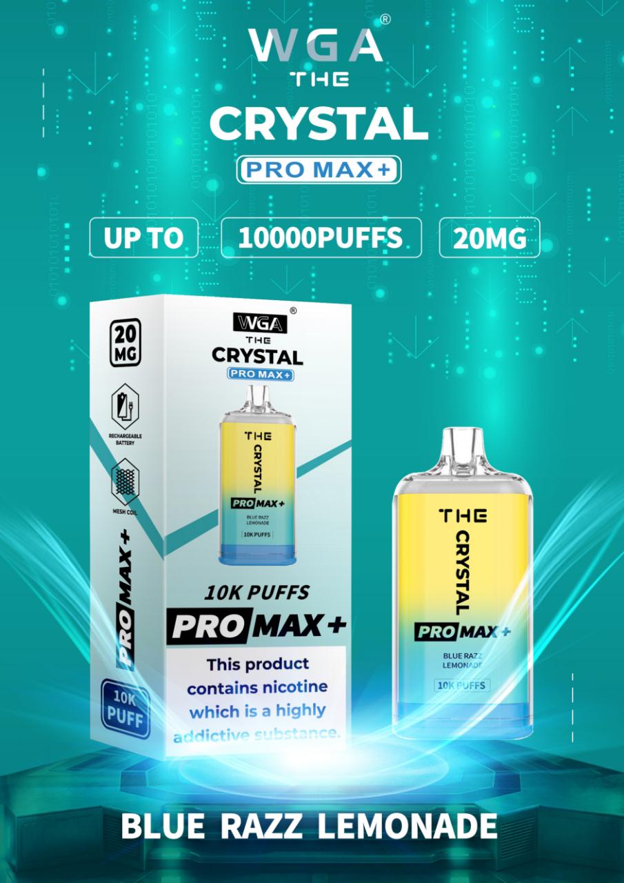 The Crystal Pro Max + 10000 Puffs Engangs Vape