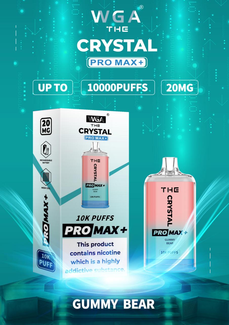 The Crystal Pro Max + 10000 Puffs Engangs Vape