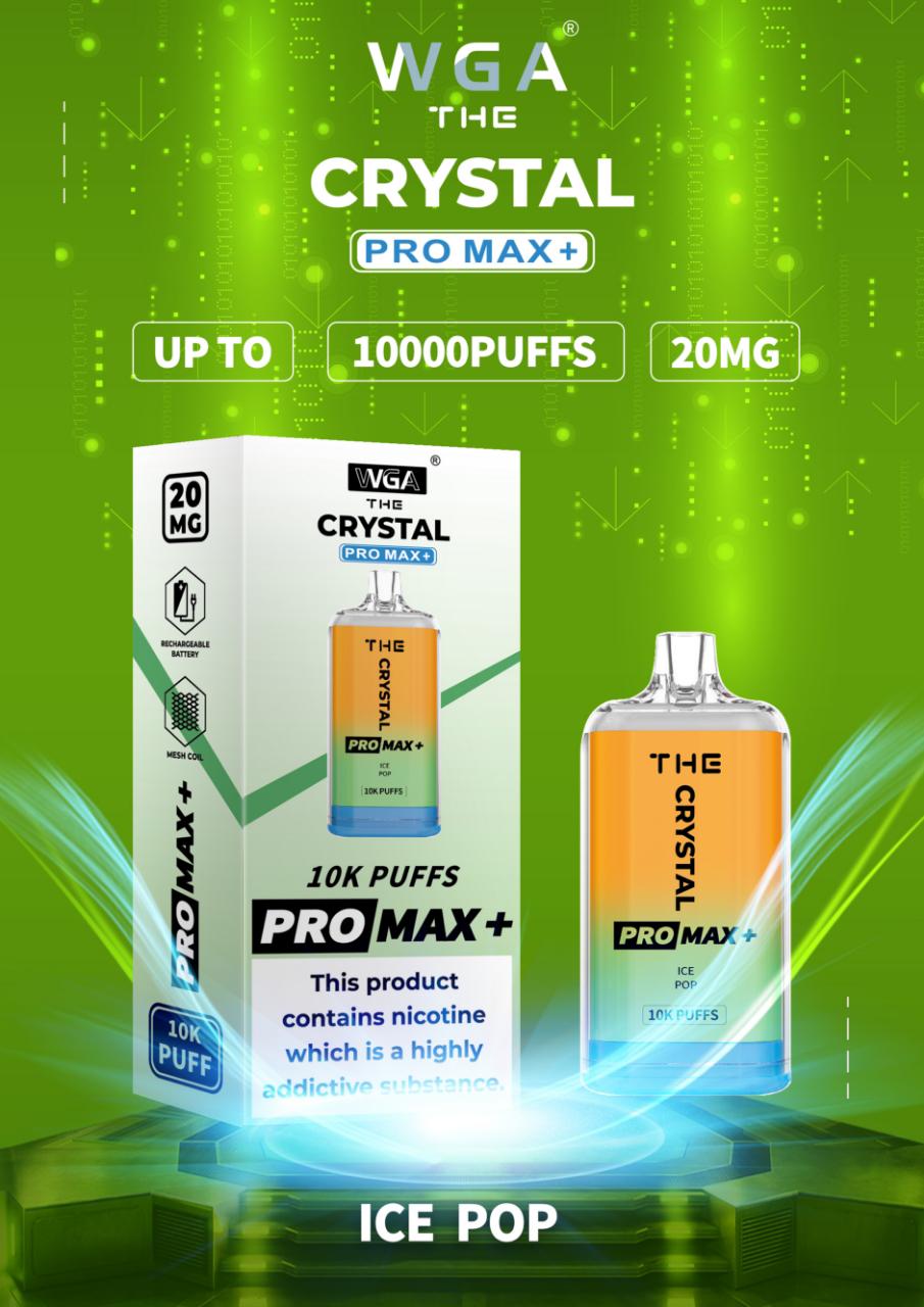 The Crystal Pro Max + 10000 Puffs Engangs Vape