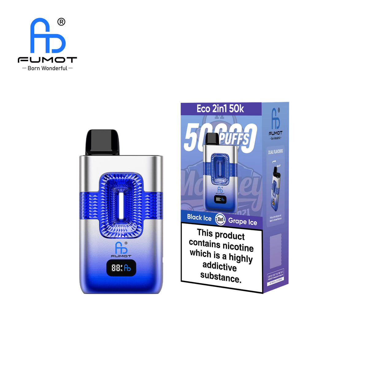 Fumot Eco 2 in 1 50000 Puffs Disposable Vape